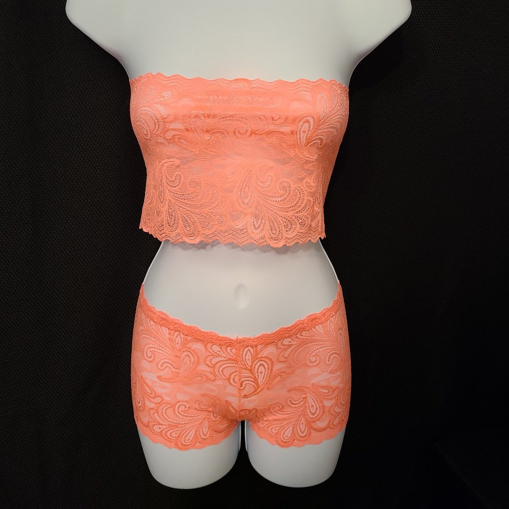 Lingerie - Coral Sexy Lace 2 Piece $L-BUN$